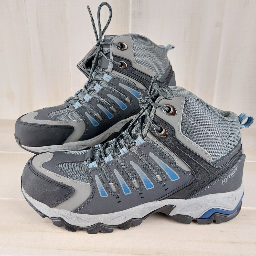 HYTEST Men's 9.5 M Safety Footwear Multisport HI EH Steel Toe Gray Work Shoe